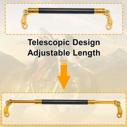 Handle Bar Extender Bracket 300mm Center Hole Gold Tone Black for Motorcycle