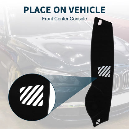 Dashboard Cover Mat for BMW 5 Series F10 F11 (2010-2017) Sun Protector Black