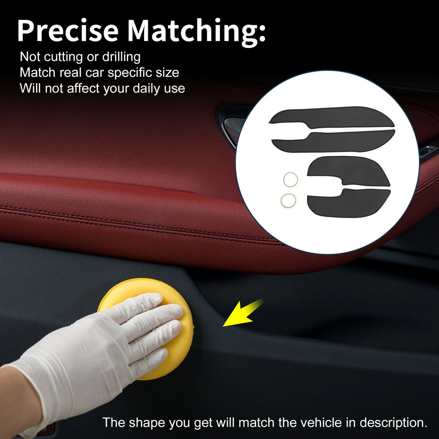 Car Door Anti Kick Pad Protector for Mitsubishi Outlander (2013-2020)