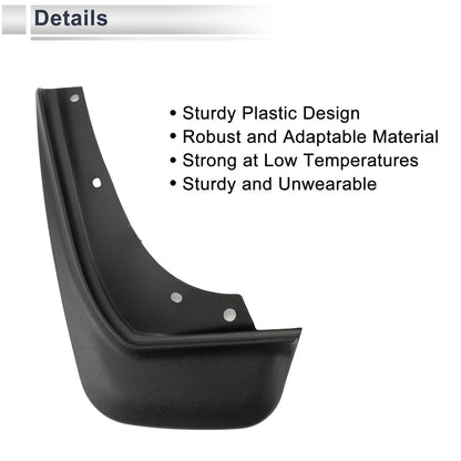Mud Flaps Splash Guards 1 x Set for Volvo C30 (2010-2015)