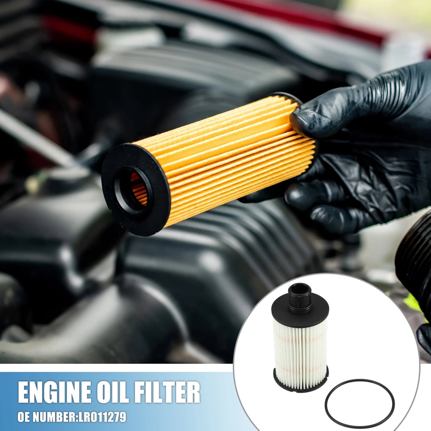 Engine Oil Filter No.LR011279 with O Ring for Land Rover Defender (1990-2016)