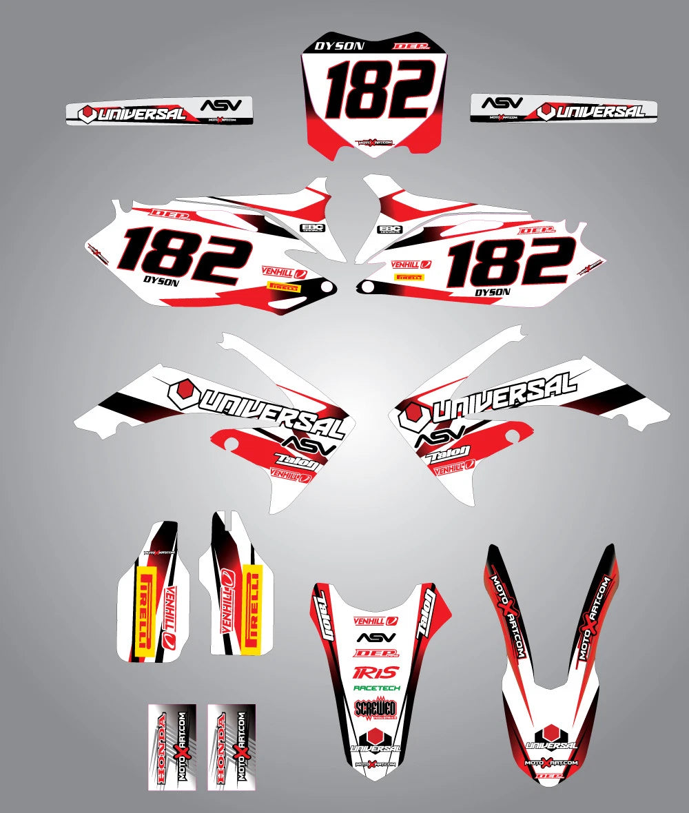 Custom Graphics Full Kit for Honda CRF 250 2010-2013 STORM STYLE Decals