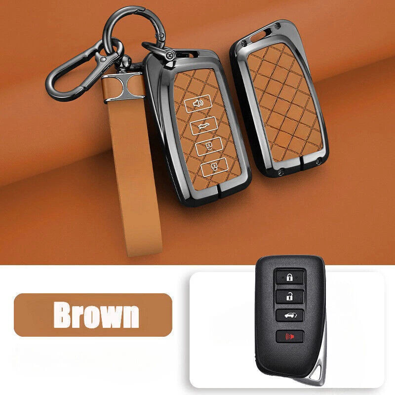 Zinc Alloy Leather Car Key Case Cover for Lexus RC RX ES NX LS LX IS GS RC300