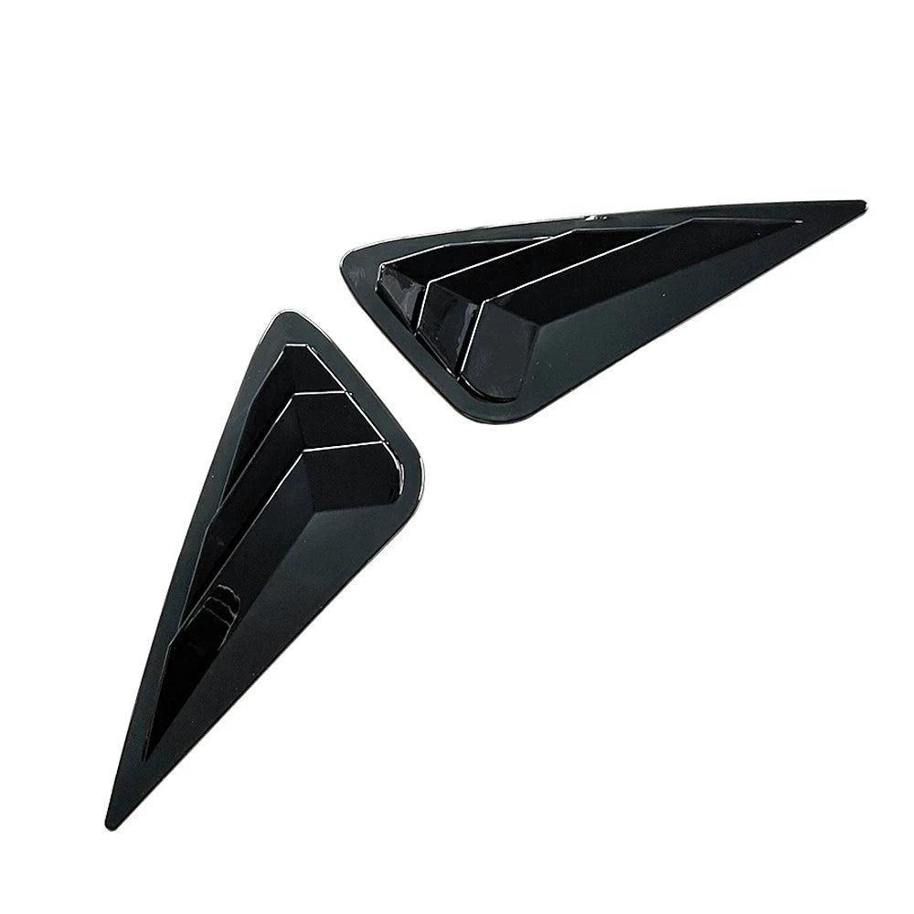 Gloss Black Rear Side Window Louver Shutter Cover Trim for Lexus NX(2015–2021)