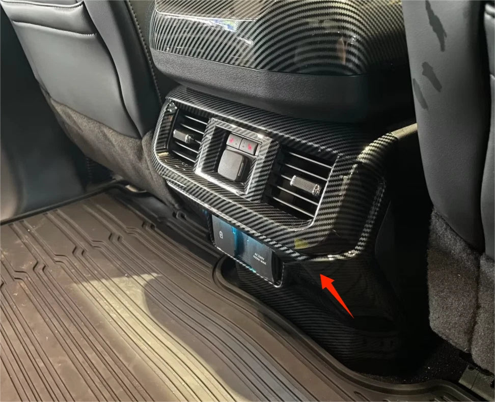 Carbon Fiber Rear Air Vent Outlet Lid Cover Trim for Ford F150 (2021-2023)