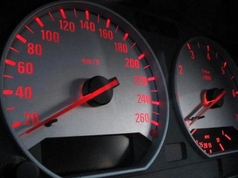 Dashboard Gauge Rings Silver for BMW 3 Series E36 Z3 M3 (1992-1999)