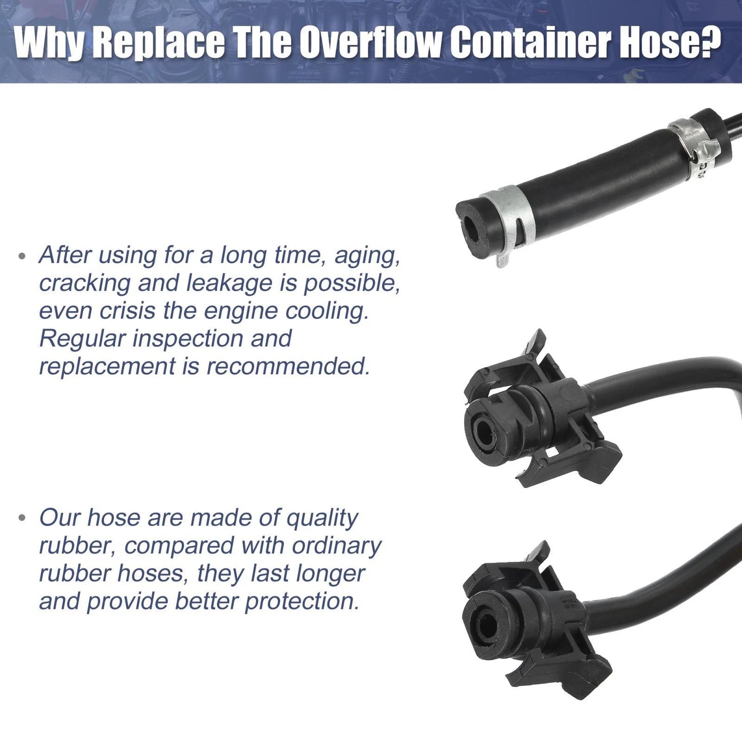 Radiator Coolant Reservoir Hose for Ford Focus (2012-2018)