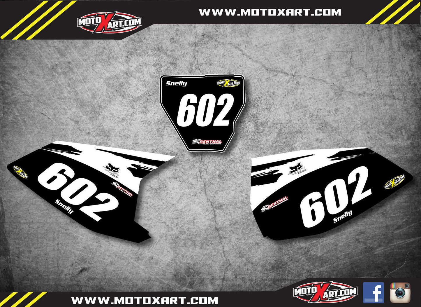 Custom Number Stickers for Husqvarna TC125 FC250 FC350 FC450 FS450 (2016)