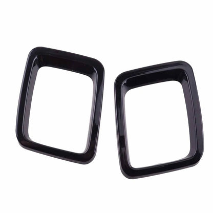 Black Front Grille Insert Cover Trim for Jeep Compass (2017-2021)