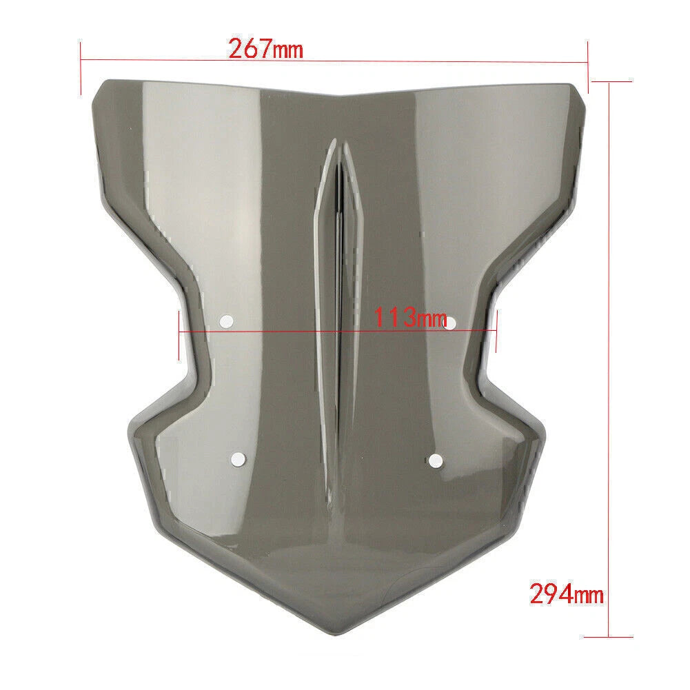 Windscreen Shield w/ Bracket for YAMAHA MT-09 FZ-09 (2017-2018) Black