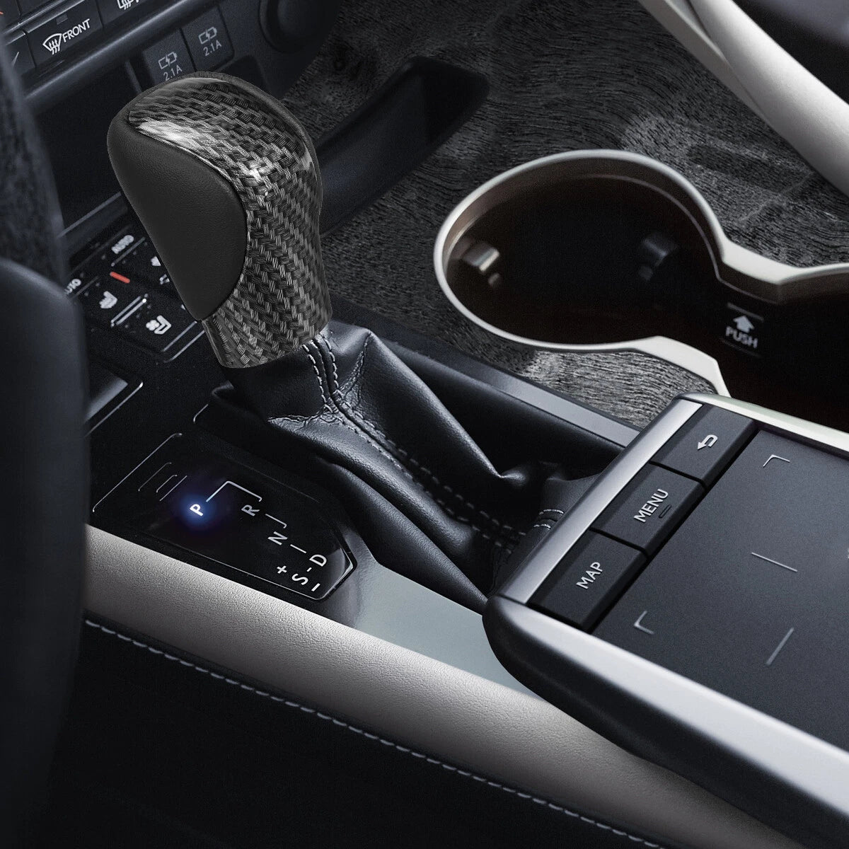Carbon Fiber Style / Shift Knob for Lexus ES350 GX IS350 NX300 RC300 RX450h