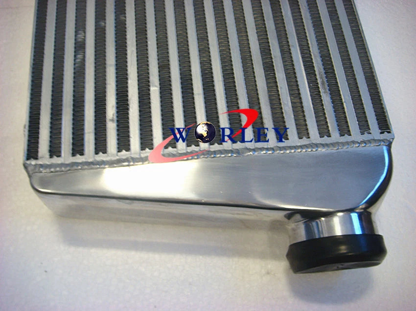 FMIC Aluminum Intercooler & Fan for 450X300X70mm Inlet/Outlet 76mm 3" Tube