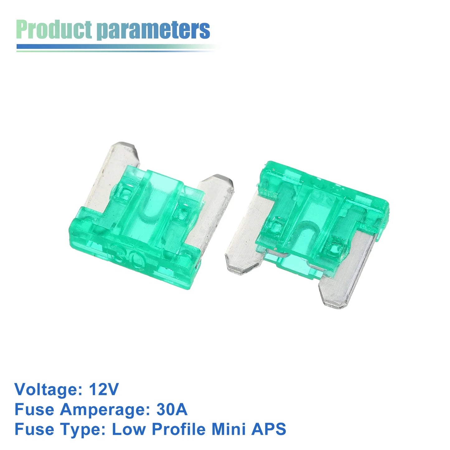 7 x Universal 30A Low Profile Mini APS Fuse Taps for Car (12V)