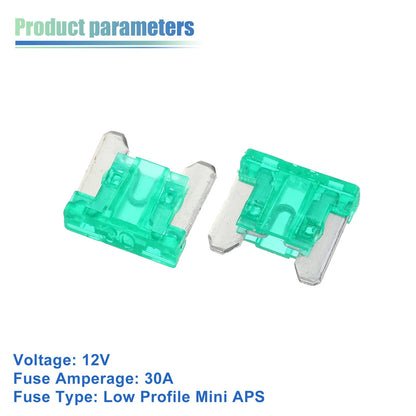 7 x Universal 30A Low Profile Mini APS Fuse Taps for Car (12V)