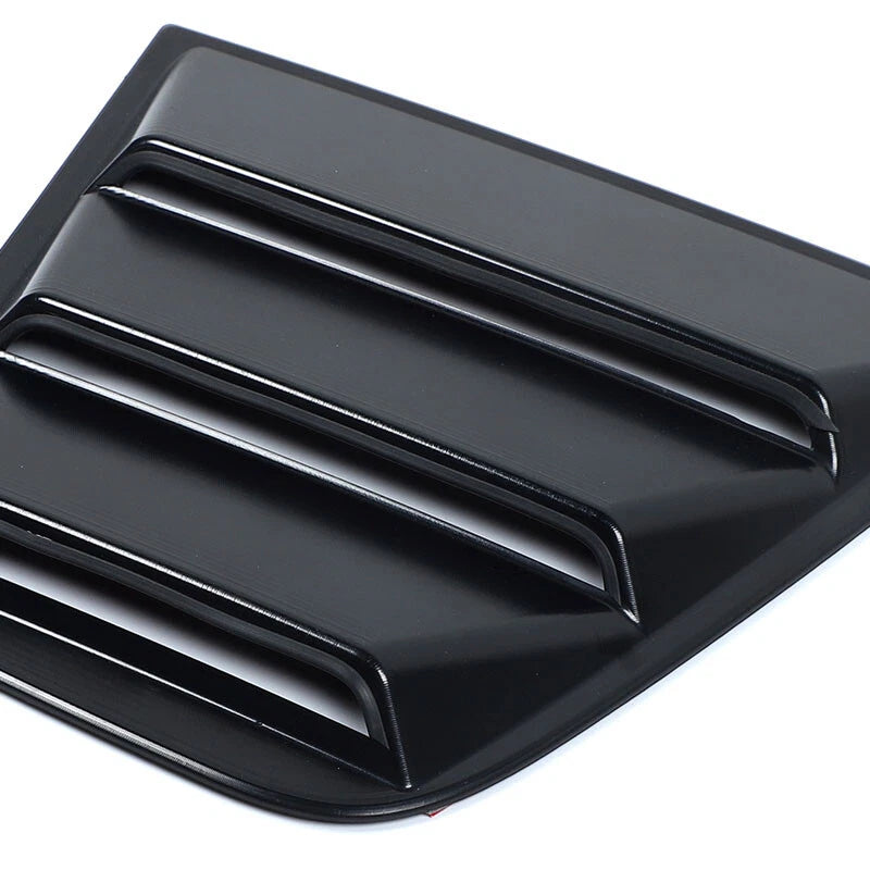 Body Side Window Cowl Louvers Air Vent Scoop Shade Cover Black for Dodge Charger (2011-2023)