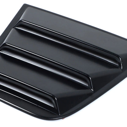 Body Side Window Cowl Louvers Air Vent Scoop Shade Cover Black for Dodge Charger (2011-2023)
