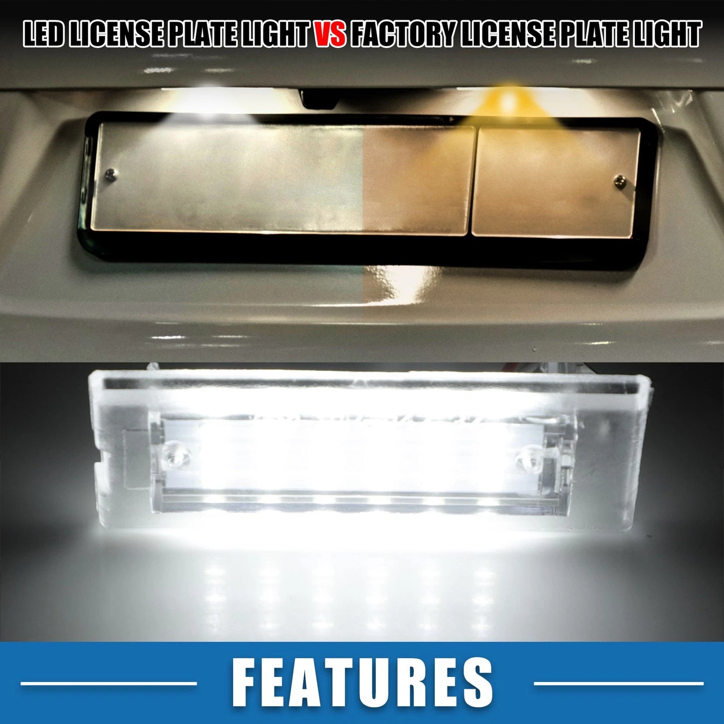 White LED License Plate Light for BMW X5 (2002 - 2006)