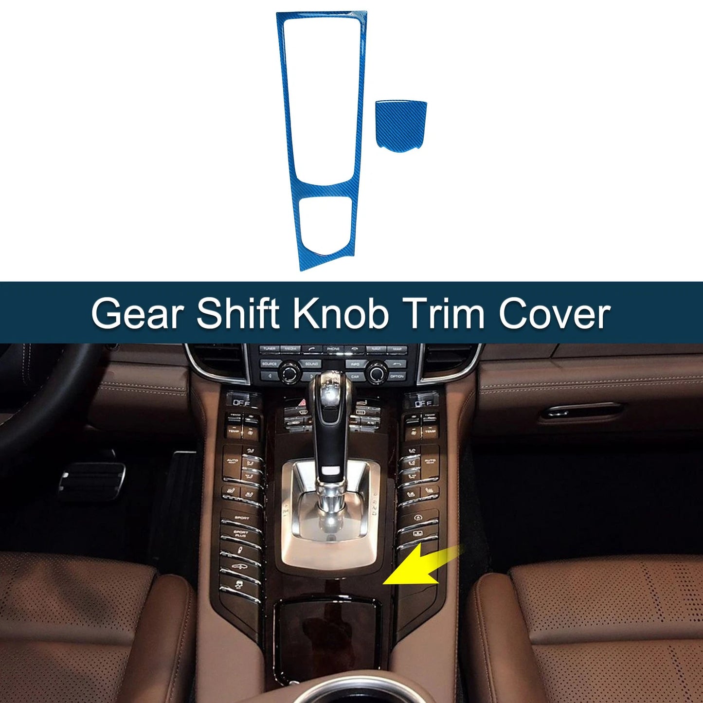 Gear Shift Knob Cover Sticker for Porsche Panamera (2010-2016)