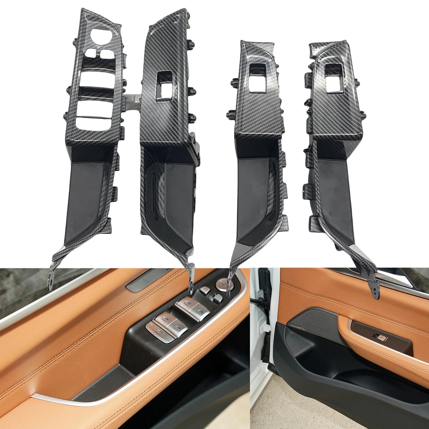 4pcs Door Handle Panel Covers for BMW 6 Series GT G32 (2017-2022)