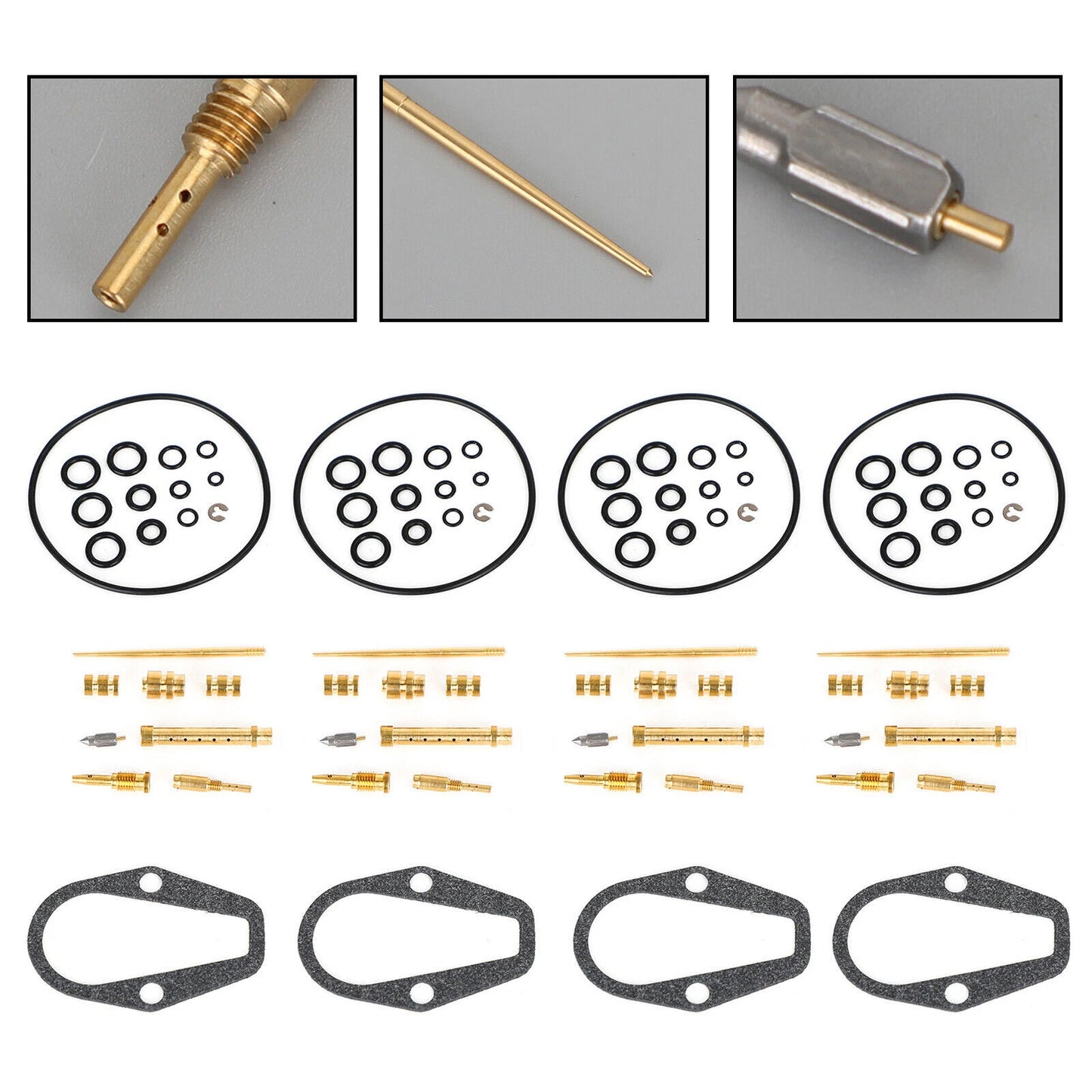 4X Carburetor Repair Kit for Honda CB500 CB500K Four (1971-1973) CB550K (1975-1976)