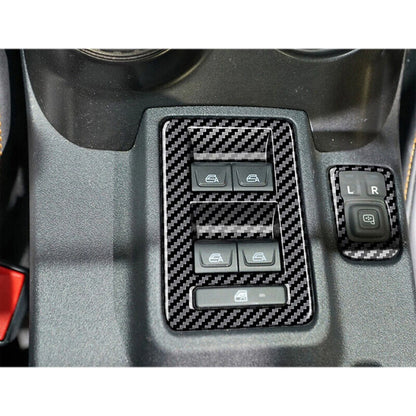 Carbon Fiber Window Lift Switch Panel Trim for Ford Bronco (2021-2023)