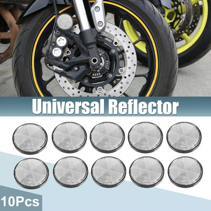 10 pcs Reflector Motorcycle Round Safety Spoke Reflective Self Adhesive for Motorcycle