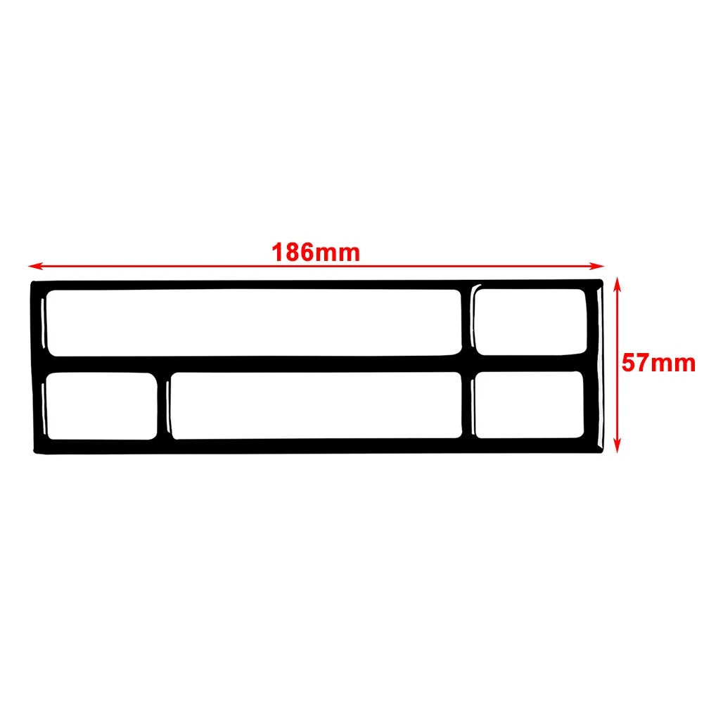 CD Button Panel Cover Trim Suede Black for BMW 3 Series (1991-1999)
