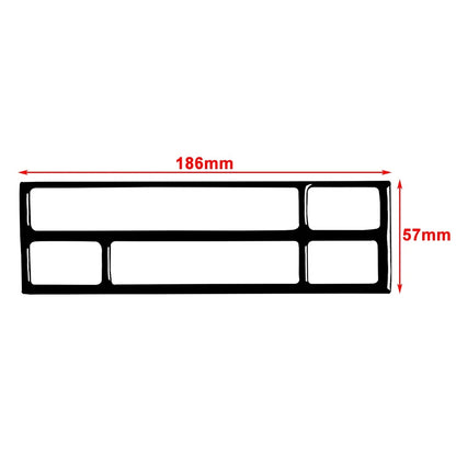CD Button Panel Cover Trim Suede Black for BMW 3 Series (1991-1999)