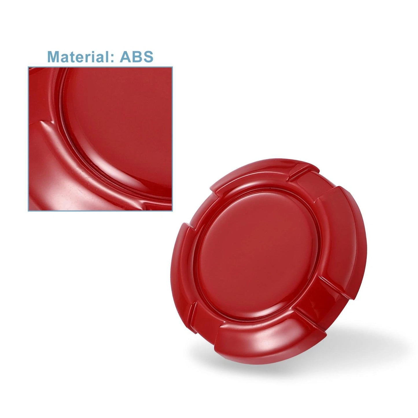 Exterior Door Key Jack Cover for Jeep Wrangler JL JLU (2018-2021) - Red 3 x Pcs