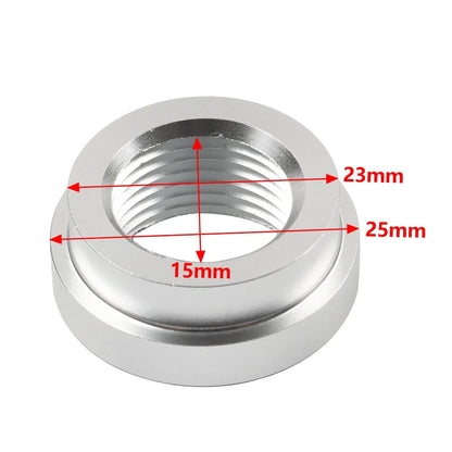 3/8" NPT Silver Aluminum Weld On Flange Fuel Fitting for Make & Model