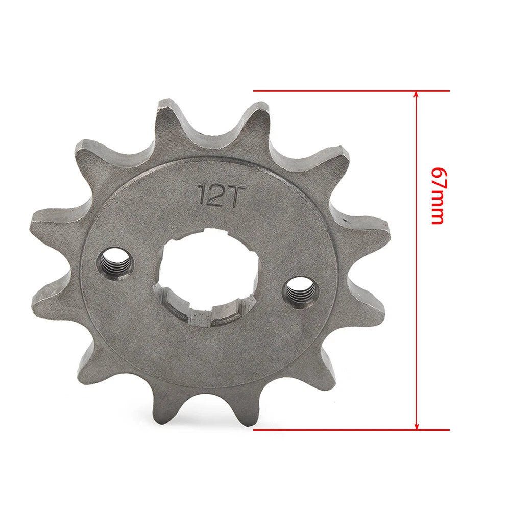 12T Front Sprocket Cog for 125cc-250cc Dirt Pit Bike ATV Go Kart