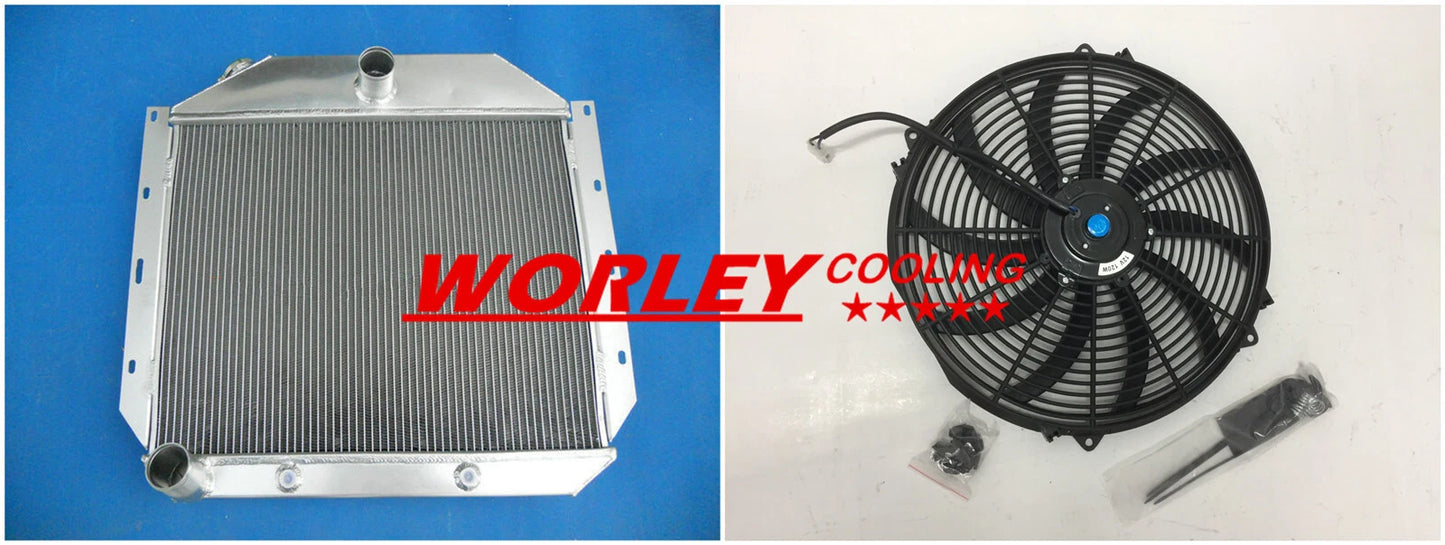 Aluminum Radiator & Fan for International Harvester Truck (1951-1957)