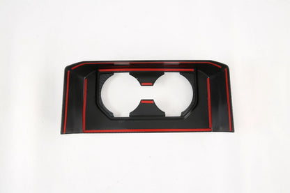 Carbon Fiber Rear Water Cup Holder Cover Trim for Ford F150 (2015-2019)