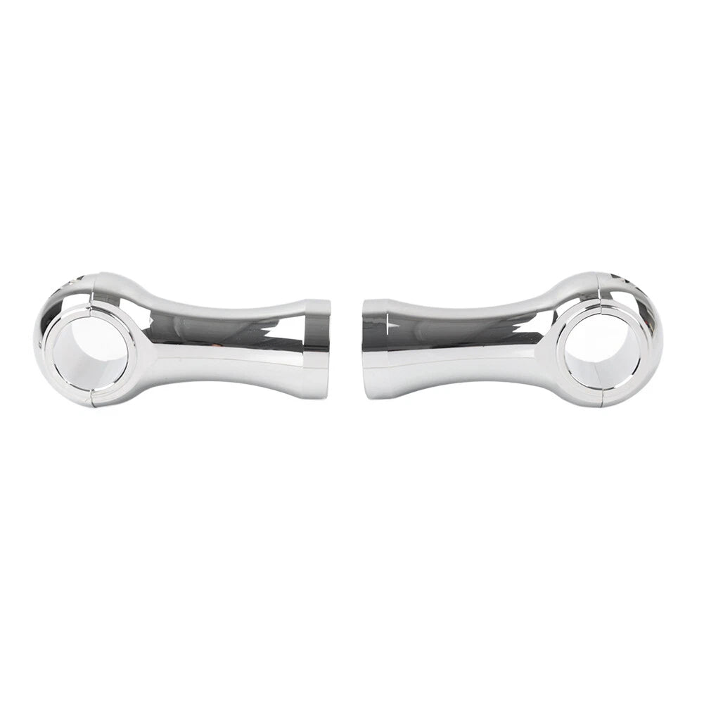 Handlebar Riser Clamp Mount Kit 4" Chrome for Harley Dyna Softail (2006-2023)