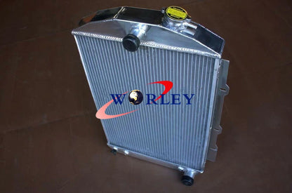 5 Row Aluminum Radiator + Fan for Chevy 350 V8 Hot/Street Rod (1938)