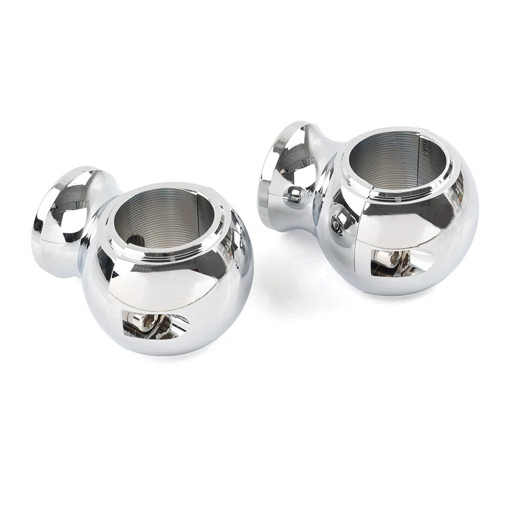 32mm 1.25" Fat Handlebar Risers Clamp Chrome for Harley Touring