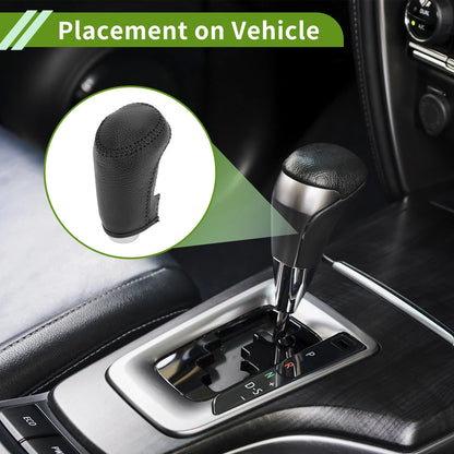 1 Pc Gear Shift Knob Cover for Chevrolet Malibu (2016-2020) Pebbled Black
