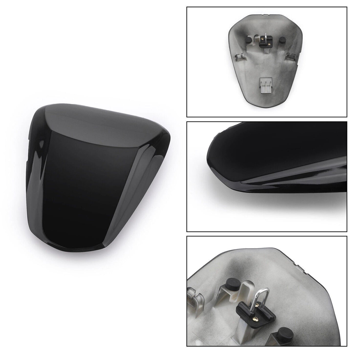 Rear Pillion Seat Cover Black for Suzuki GSXS1000 GSXS1000F (2015-2020)