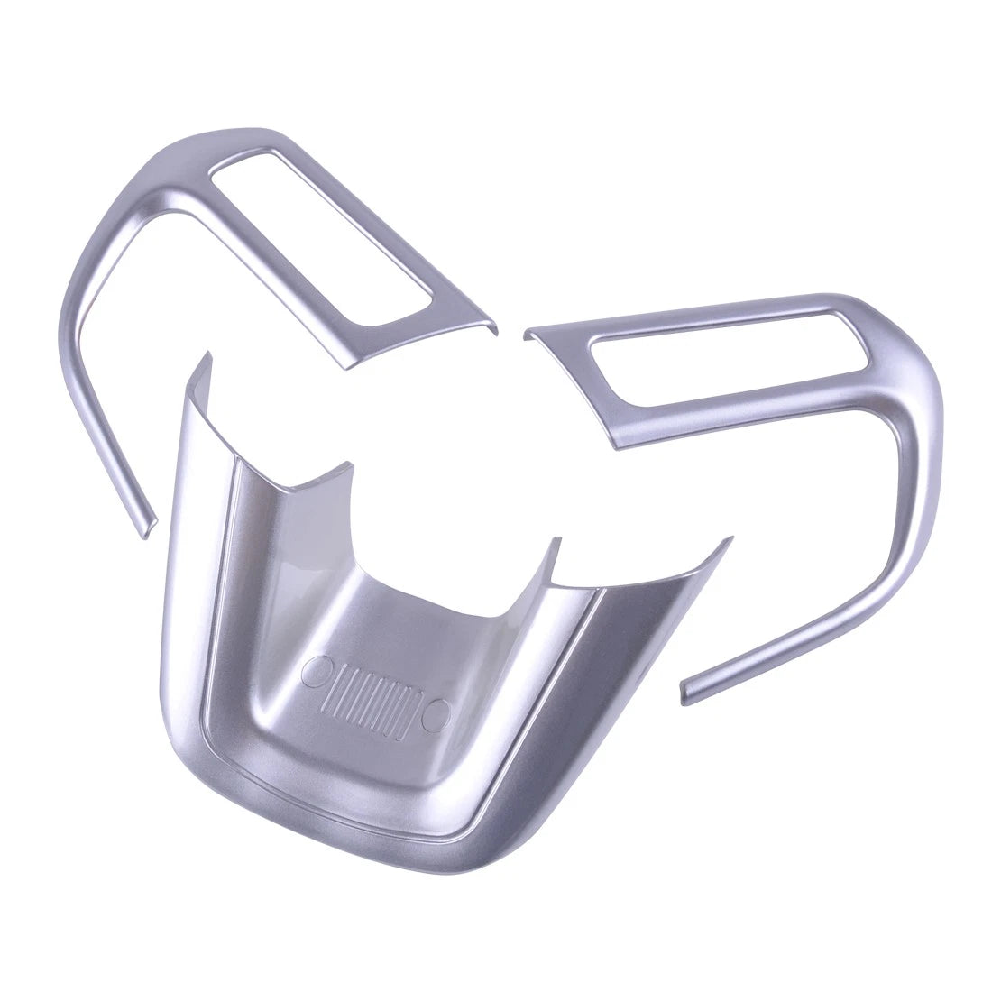 ABS Chrome Steering Wheel Panel Cover Trim for Jeep Renegade (2015-2017)