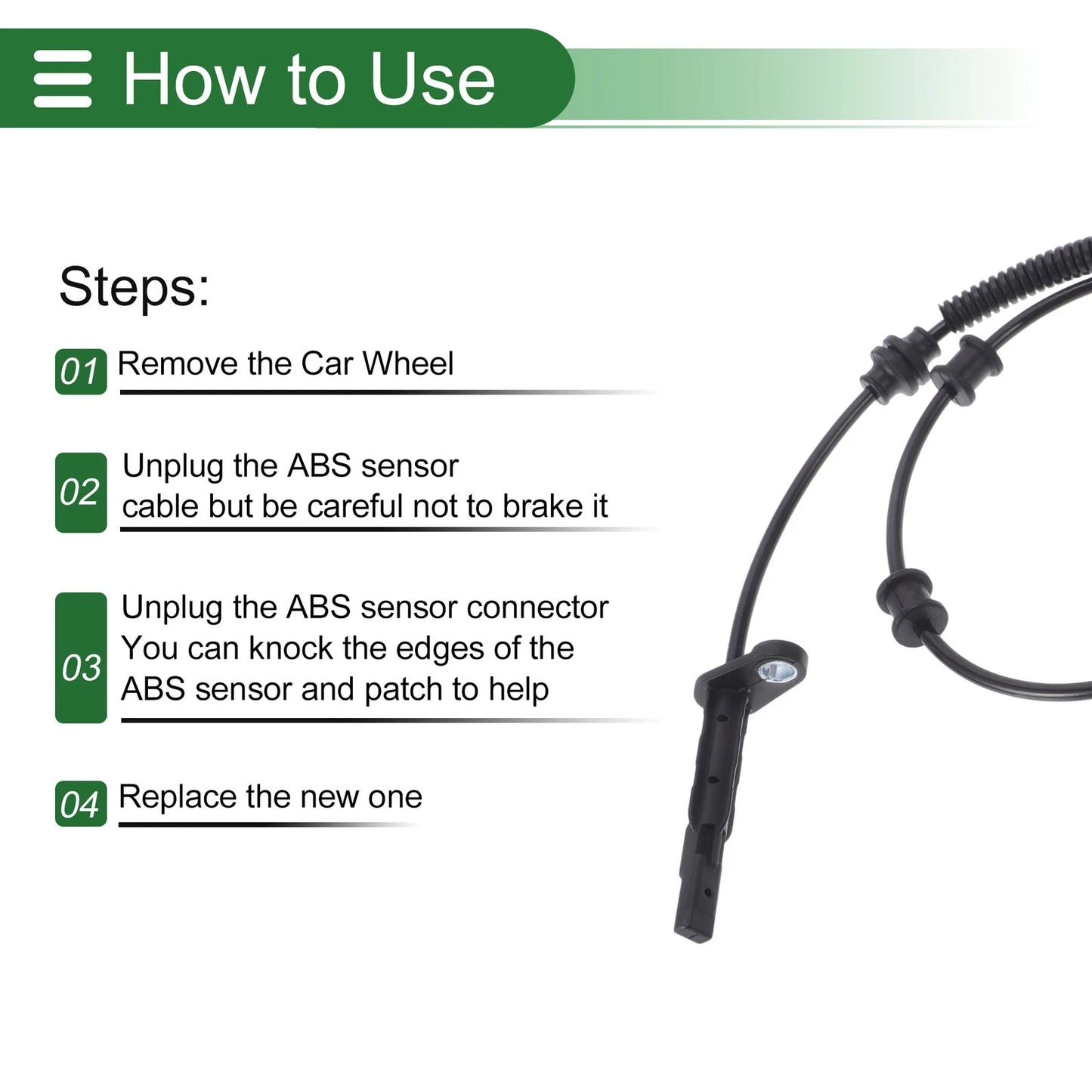 ABS Wheel Speed Sensor for Dodge Ram 1500 (2019 - 2023)