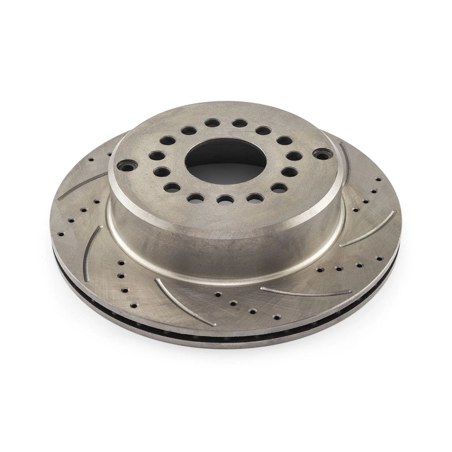 Drilled Slotted Rear Brake Rotor 12.375" Dia.