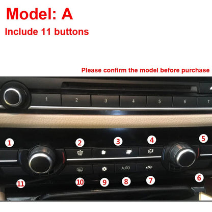 Set Replacement Climate Air Condition Buttons Fit For BMW 5 X5 X6 F10 F18 F02