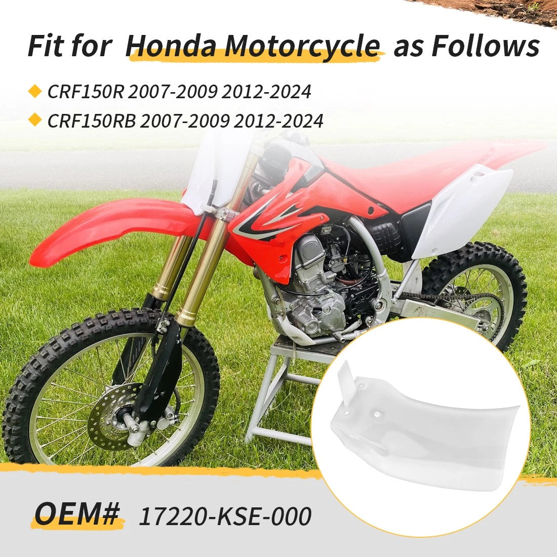 Rear Mud Flap Shock Guard Cover for Honda CRF150R/150RB (2007–2009)