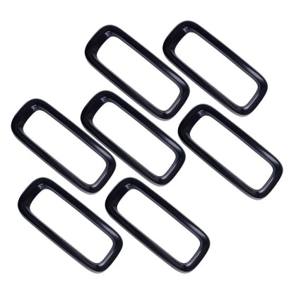 7x Front Grille Vent Trim Insert Cover Rings for Jeep Renegade (2015-2018)