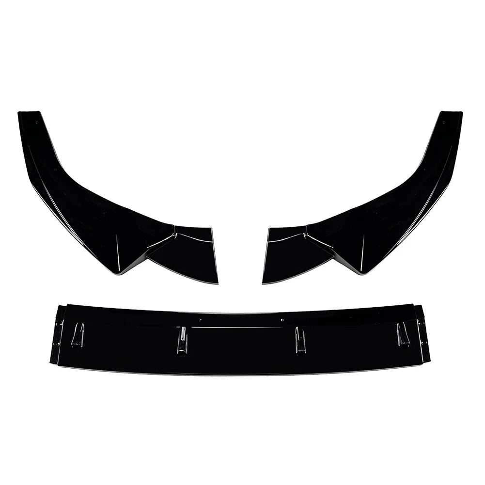 Glossy Black Front Bumper Splitter Lip for Audi A5 Sline S5 (2020-2024)