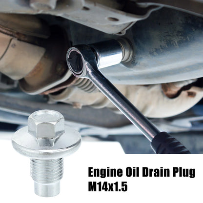 M14x1.5 Steel Engine Oil Drain Plug Screws for Mercedes-Benz