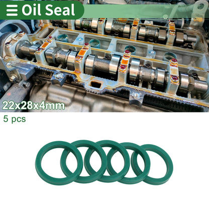 Oil Seal Rotary Shaft Seal TPU 22x28x4mm 5 Pcs