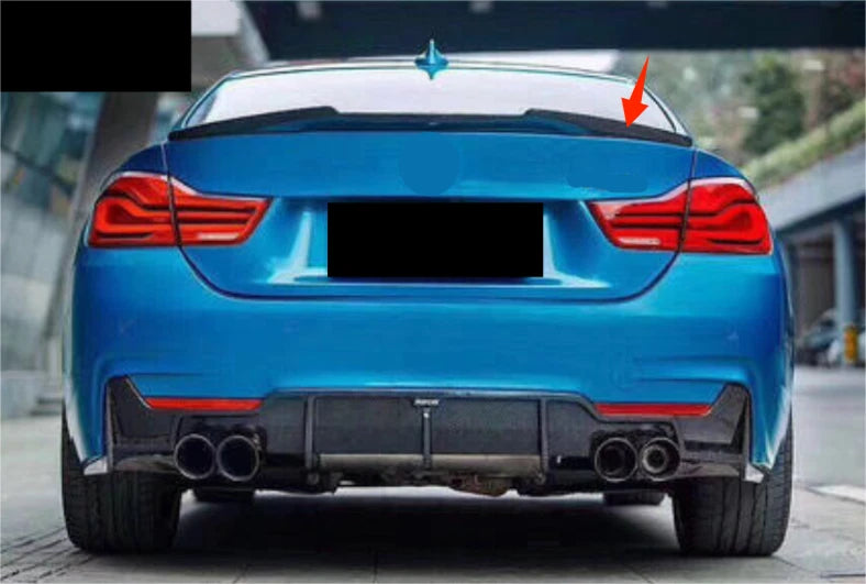Rear M4 Style Spoiler Wing Glossy Black for BMW 4 Series F32 Coupe (2014-2020)