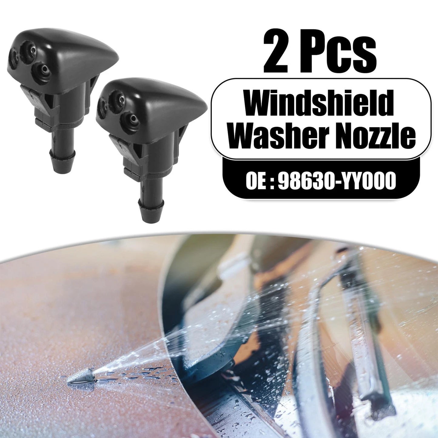 Front Windshield Washer Nozzles for Kia Sorento (2003-2009)