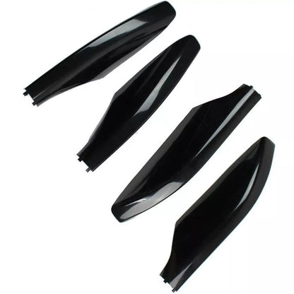 4 x Glossy Black Roof Rack Rail End Cover Caps for Toyota Prado (2009-2023)